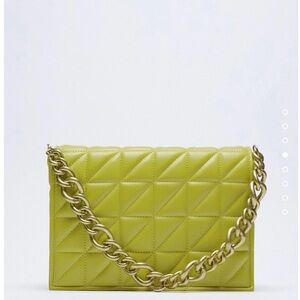 ZARA QUILTED shoulder bag